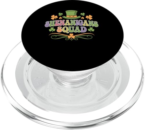 St. Patrick's Day Shenanigans Squad Lucky Retro Irish PopSockets PopGrip für MagSafe von St. Patricks Day Men Women Clothing