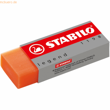 20 x Stabilo Radierer legacy PVC 22x11x62mm farbig sortiert von Stabilo