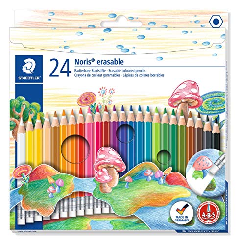 STAEDTLER 144 50NC24 - Noris Club radierbarer Farbstift, 24 Stück Etui von Staedtler