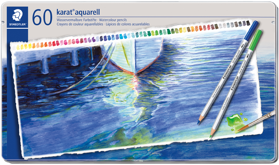 STAEDTLER Aquarellstift karat, 60er Metalletui von Staedtler