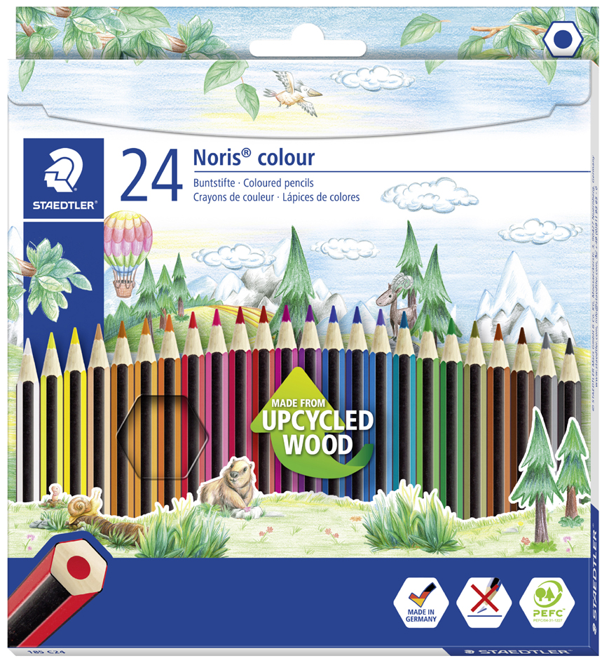 STAEDTLER Buntstift Noris colour, 24er Kartonetui von Staedtler