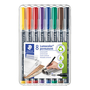 STAEDTLER Lumocolor Folienstifte-Set farbsortiert permanent 8 St. STAEDTLER Lumocolor Folienstifte-Set farbsortiert permanent 8 St. von Staedtler