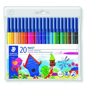 STAEDTLER Noris® 326 Filzstifte farbsortiert, 20 St. von Staedtler