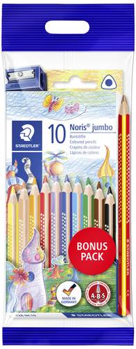 Staedtler Buntstift Noris® jumbo 128 ergonomisch, dreikant 61 SET8 Gelb, Hautfarben, Orange, Rot, V von Staedtler