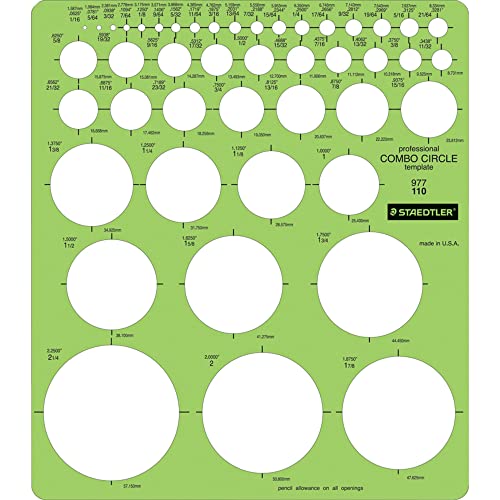 Staedtler Combo Circle Schablone 977 110 von Staedtler