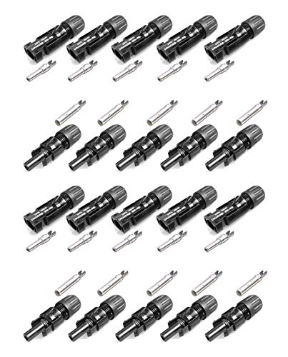 10 Paar MC4 Stecker - Buchse + Stecker 4 - 6 mm² Typ 4 PV-KBT4/6I von Stäubli