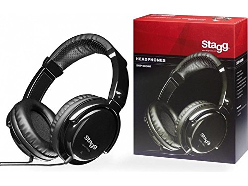 Stagg 25020176 SHP-5000H Pro DJ Standard Kopfhörer von Stagg