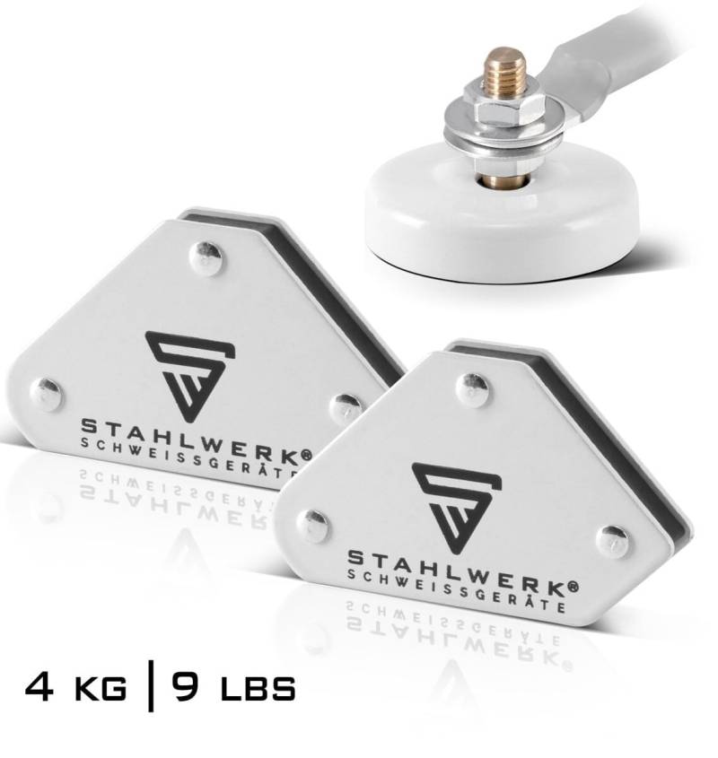 STAHLWERK Magnetwerkzeug-Set, 5331, 2x Magnet-Schweißwinkel + Masseklemme von Stahlwerk