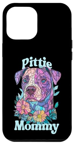 Hülle für iPhone 12 Pro Max Pitbull Mom Mommy Stained Art Effect Art Stain Art Puppy von Stained Art Effects ADC