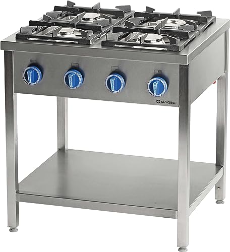 Piano de Cuisson Professionnel Gaz sur Table 4 feux - Série 700 - Stalgast Gaz butane/propane von Stalgast