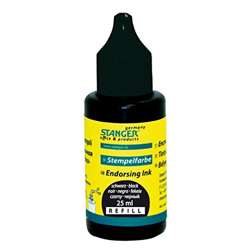 Stanger 01800902 Stempelfarbe, 25 ml, schwarz von Stanger