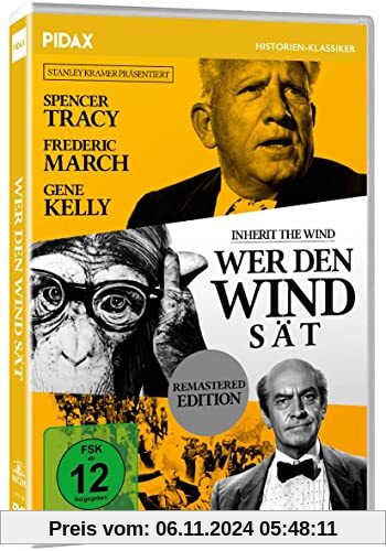 Wer den Wind sät (Inherit the Wind) / Spannendes Meisterwerk mit Starbesetzung (Pidax Historien-Klassiker) von Stanley Kramer