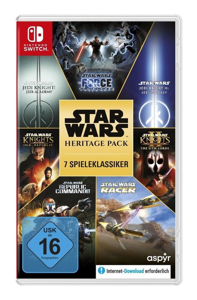 Star Wars Heritage Pack Nintendo Switch, 7 Spiele (5 auf Cartridge, 2 als Download) von Star Wars