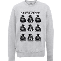 Star Wars Many Faces Of Darth Vader Pullover - Grau - S von Star Wars