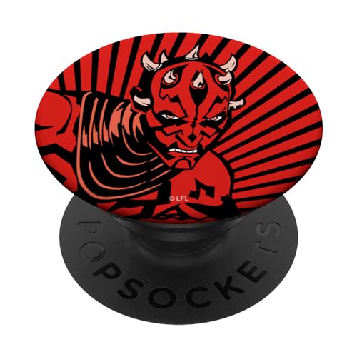 Star Wars The Clone Wars Darth Maul Red PopSockets mit austauschbarem PopGrip von Star Wars