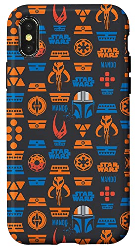 iPhone X/XS Star Wars The Mandalorian Mando Print Black Case von Star Wars