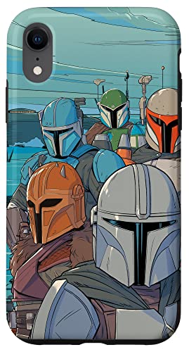 iPhone XR Star Wars The Mandalorian Bounty Hunters Illustration Case von Star Wars