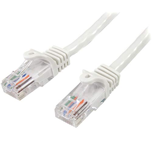 StarTech.com 2m Cat5e RJ45 UTP Netzwerkkabel Snagless (Cat 5e Patchkabel, Stecker / Stecker) weiß von StarTech.com