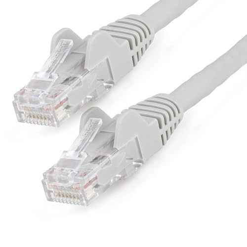 StarTech.com 2m Netzwerkkabel CAT6 - LSZH(weniger Rauch, Halogenfrei) - 10Gbit 650MHz 100W POE RJ45 U/UTP LAN-Patch Kabel - Grau, ETL Zertifizierung, 24AWG, Installationskabel (N6LPATCH2MGR) von StarTech.com