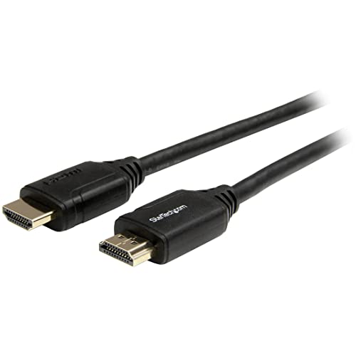 StarTech.com 2m Premium Zertifiziertes HDMI 2.0 Kabel mit Ethernet - High Speed Ultra HD 4K 60Hz HDMI Verbindungskabel HDR10 - HDMI Kabel (Stecker/Stecker) - Für UHD Monitore/TVs/Displays (HDMM2MP) von StarTech.com