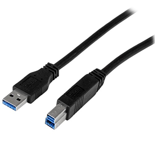 StarTech.com 2m zertifiziertes USB 3.0 SuperSpeed Kabel A auf B, Schwarz, USB 3 Anschlusskabel, Stecker/Stecker von StarTech.com