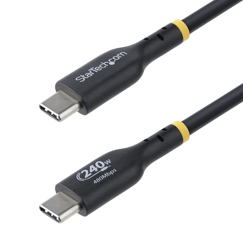 StarTech.com 3 Meter USB-C Ladekabel, USB-IF zertifiziert, USB C Schnellladekabel, 240W PD EPR, USB C 2.0 Laptop-Ladekabel StarTech.com 3 Meter USB-C Ladekabel, USB-IF zertifiziert, USB C Schnellladekabel, 240W PD EPR, USB C 2.0 Laptop-Ladekabel von StarTech.com