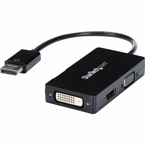 StarTech.com 3 in 1 DisplayPort-Adapter - HDMI auf DisplayPort Adapter - DisplayPort auf Monitor-Adapter - DP auf DVI - DP auf HDMI - DP auf VGA - Multiport-Adapter (DP2VGDVHD) von StarTech.com