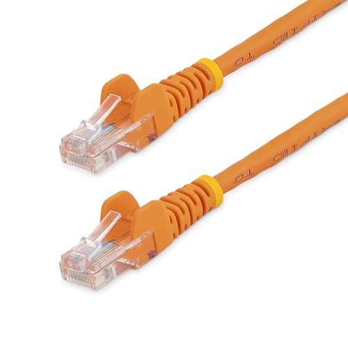 StarTech.com 45PATCH3OR Cat5e Patchkabel mit Knickschutz, RJ45-Stecker, 91 cm, Orange von StarTech.com