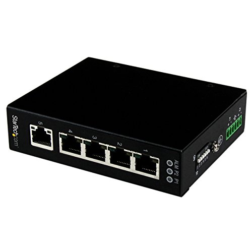 StarTech.com 5 Port Unmanaged Industrieller Gigabit Ethernet Switch, Hutschienen- / Wandmontierbar, DIN-Schienen GbE Netzwerk Switch von StarTech.com