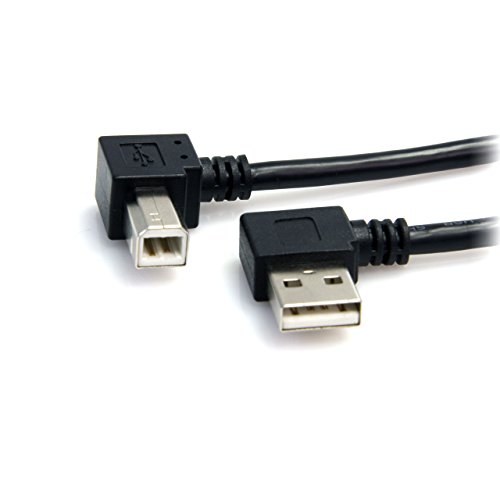 StarTech.com 91cm USB 2.0 A auf B Kabel rechts gewinkelt - USB Kabel 90° abgewinkelt von StarTech.com