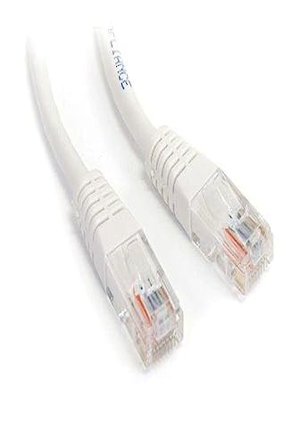 StarTech.com Cat5e Ethernet-Kabel – 7,6 m – Patchkabel – geformtes Cat5e-Kabel – langes Netzwerkkabel – Ethernet-Kabel – Cat 5e-Kabel – 7,6 m (M45PATCH25WH) von StarTech.com