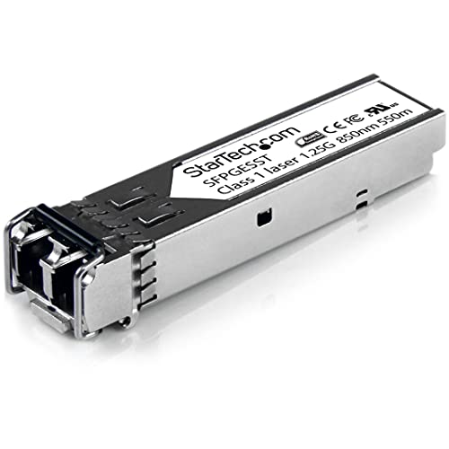 StarTech.com Cisco kompatibles Gigabit SFP Transceiver Modul MM LC - Mini-GBIC bis 550m - Glasfaser Transciever DDM 850nm - 1000Base-SX von StarTech.com