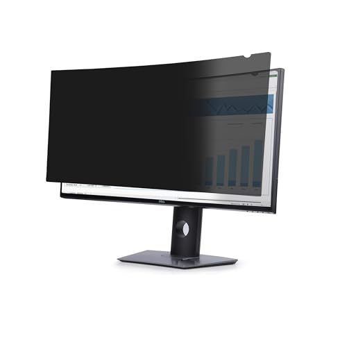 StarTech.com Monitor Blickschutzfolie für Dell P3424WE Curved 21:9, Bildschirm Sichtschutzfolie/Blaulichtfilter, TAA-konform von StarTech.com