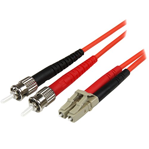 StarTech.com Multimode LC auf ST Glasfaserkabel 5m - LWL / Glasfaser 50/125µ Duplex Patchkabel - Netzwerkkabel LC - ST Orange von StarTech.com