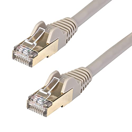 StarTech.com Patchkabel CAT6a (7,5m, RJ45-Snagless, CAT6a Kabel, STP, Kupferdraht, Netzwerkkabel) grau von StarTech.com