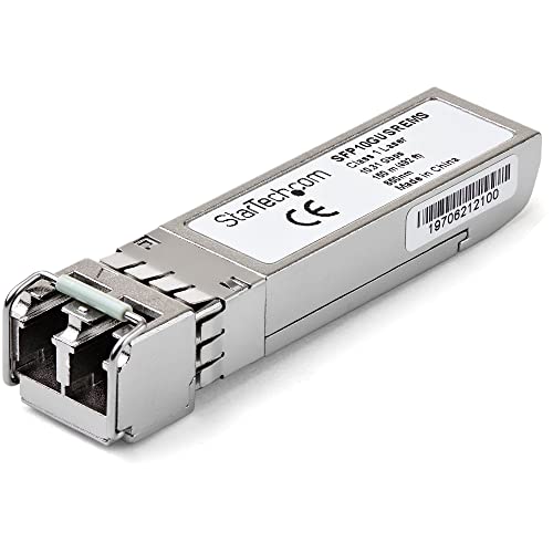 StarTech.com SFP10GUSREMS Transceiver Modul (SFP+ Module, 10GBase-SR Dell EMC kompatibel, Glasfaser, 850nm, LC Multimode mit DDM) von StarTech.com