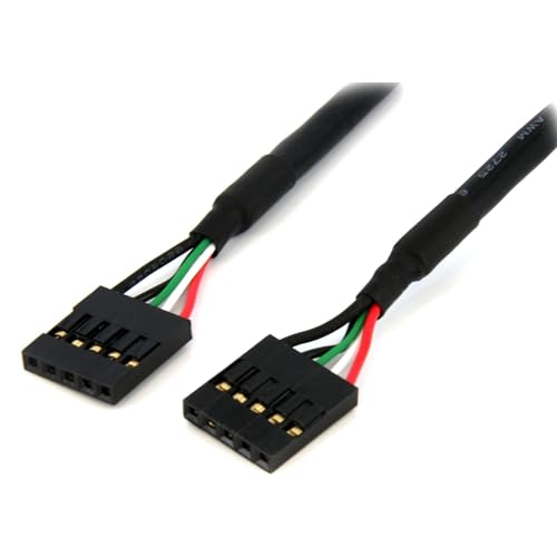 StarTech.com USB 2.0 Kabel Verlängerung intern 5 pol - 1 x IDC (5 pin) Pfostenbuchse auf 1 x IDC (5 pin) Pfostenbuchse Kabellänge 60cm von StarTech.com