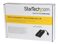 StarTech.com USB 3.0 auf DisplayPort Adapter - 4K 30Hz Ultra HD - DisplayLink zertifiziert - USB Typ-A zu DP Adapter Konverter für Monitor - Externe Video & Grafikkarte - Mac & Windows, 3.2 Gen 1 (3.1 Gen 1), USB Typ-A, DisplayPorts ausgang, 3840 x 2160 Pixel von StarTech.com
