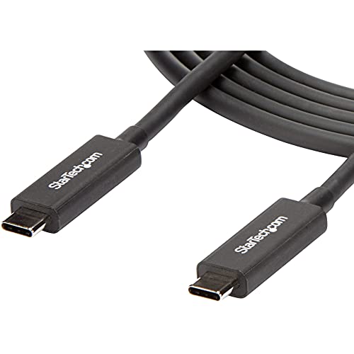 StarTech.com USB-C Kabel (USB-C zu USB-C Kabel für bis zu 5K 60Hz Video-Übertragung, 2-m USB-C Verlängerungs-Kabel) (TBLT3MM2MA) von StarTech.com