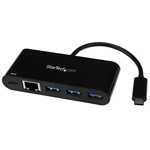 StarTech.com USB-C auf Ethernet Adapter mit 3 Port USB 3.0 Hub und Stromversorgung - USB-C GbE Adapter mit USB Hub und 3 USB A Ports von StarTech.com