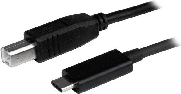 StarTech.com USB2.0 USB-C to USB-B Cable - USB-Kabel - USB Typ B, 4-polig (M) - 24-Pin-USB Typ C (M) - 1,0m (USB/USB2.0) - Schwarz - f�r Apple MacBook (USB2CB1M) von Startech