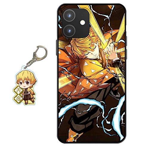 Hülle für iPhone 12 Mini Anime Handyhülle [Mit Schlüsselbund] Cartoons Silikon Sanft Bumper Case Hülle für iPhone 12 Mini von Staremeplz