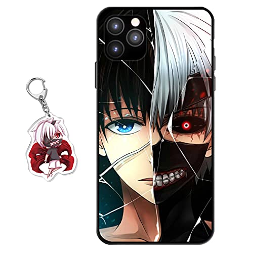 Staremeplz Hülle für iPhone 13 Pro Anime Handyhülle [Mit Schlüsselbund] Cartoons Silikon Sanft Bumper Case Hülle für iPhone 13 Pro von Staremeplz