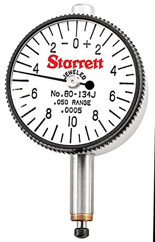 Starrett 80-134J Mini-Messuhr, Bereich: .050", Zifferblattablesung: 0-10-0 von Starrett