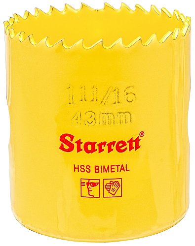 Starrett - SH1116 High Speed ??Steel Bi-Metall Lochsägen 43mm - STRHS43 von Starrett