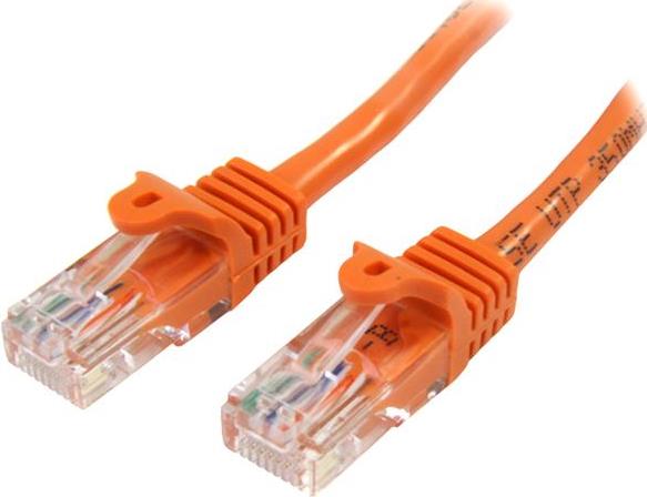 StarTech.com 10,0mCat5e Ethernet Netzwerkkabel Snagless mit RJ45 - Cat 5e UTP Kabel - Orange - Patch-Kabel - RJ-45 (M) bis RJ-45 (M) - 10,0m - UTP - CAT 5e - ohne Haken, verseilt - orange (45PAT10MOR) von Startech