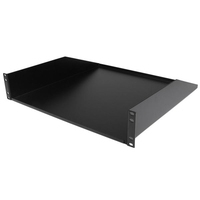 StarTech.com 2 HE 19 Fest montierbarer Schwerlast Fachboden f�r Server Rack/ Schrank bis 56 Kg - Fachboden f�r Serverschrank 45cm Tief - Rack - Regal - Schwarz - 2U - 48.3 cm (19") - f�r P/N: RK12OD2, RK2537BKM, RK3236BKF, RK4236BKB, RK4242BK24, RK4242BK30, RKQMCAB12V2 von Startech