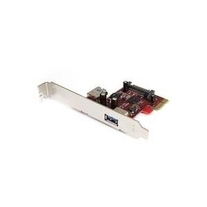 StarTech.com 2 Port USB3.0 SuperSpeed PCI Express Schnittstellenkarte mit UASP Unterst�tzung - USB-Adapter - PCI Express 2,0 Low Profile - USB, USB2.0, USB3.0 - 2 Anschl�sse - f�r P/N: SM2NGFFMBU33 (PEXUSB3S11) von Startech