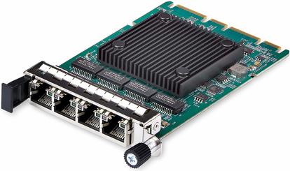 StarTech.com 4-Port RJ45 Gigabit OCP 3.0 Server Network Card, Intel I350 - Netzwerkadapter - OCP 3.0 - Gigabit Ethernet x 4 - Silber, gr�n - f�r P/N: 45PATCH10BK, 45PATCH6BK, N6PATCH10BK, N6PATCH5BK, N6PATCH5BL (OR41GI-NETWORK-CARD) von Startech