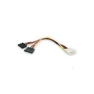 StarTech.com LP4 to 2 SATA Internal Power Splitter Cable - Netzteil - 15 PIN SATA Power (W) - interne Stromversorgung, 4-polig (M) - f�r P/N: ATXPOW330HS, ATXPOWER300B, ATXPOW400DF, ATXPOW350PRO, ATXPOW350DF, ATXPOW250PRO, ATXPOW300PRO (PYO2LP4SATA) von Startech